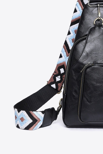 Fable & Fringe Take A Trip Leather Sling Bag