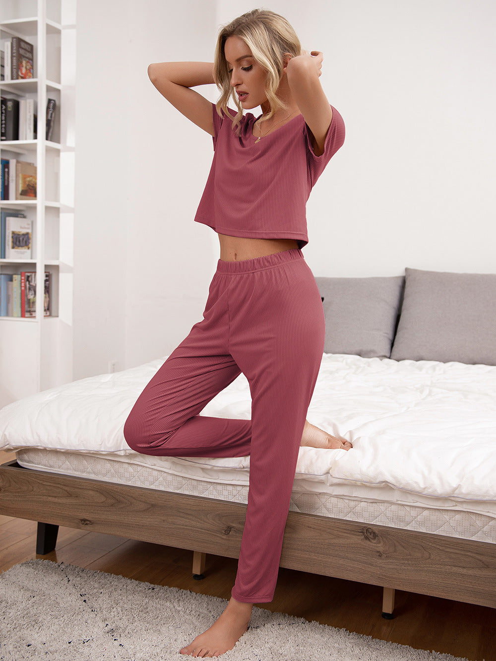 Ivy Lane Lounge Around Top and Pants Lounge Set