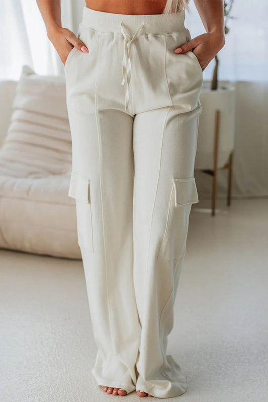 Fable & Fringe High-Waisted Drawstring Pants with Pockets