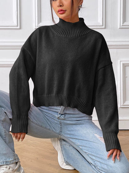 Cozy Cascade Turtleneck Sweater