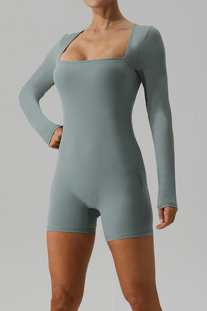 Fable Essentials Let's get Active Long Sleeve Active Romper