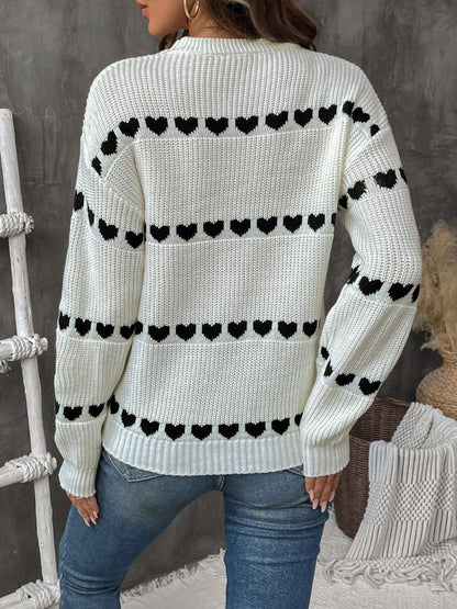 Darling Hearts Knitted Sweater