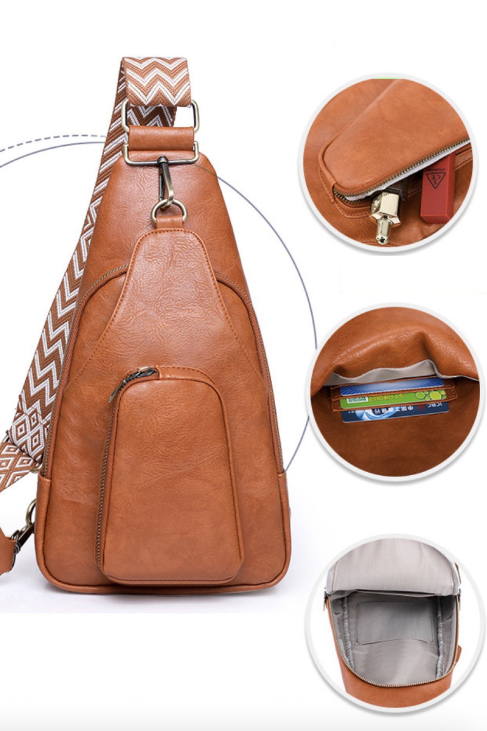 Fable & Fringe Take A Trip Leather Sling Bag