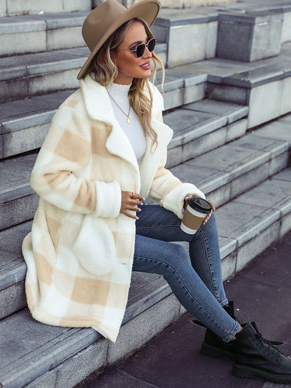 Casey Plaid Button Down Coat