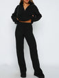 Fable Essentials Quarter Zip Long Sleeve Top and Pants Set