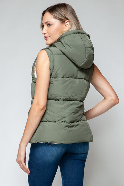 Snobbish Double Insulated Snap and Zip Hooded Vest