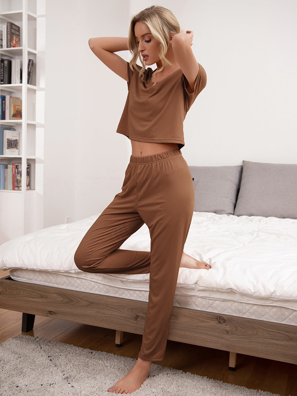 Ivy Lane Lounge Around Top and Pants Lounge Set