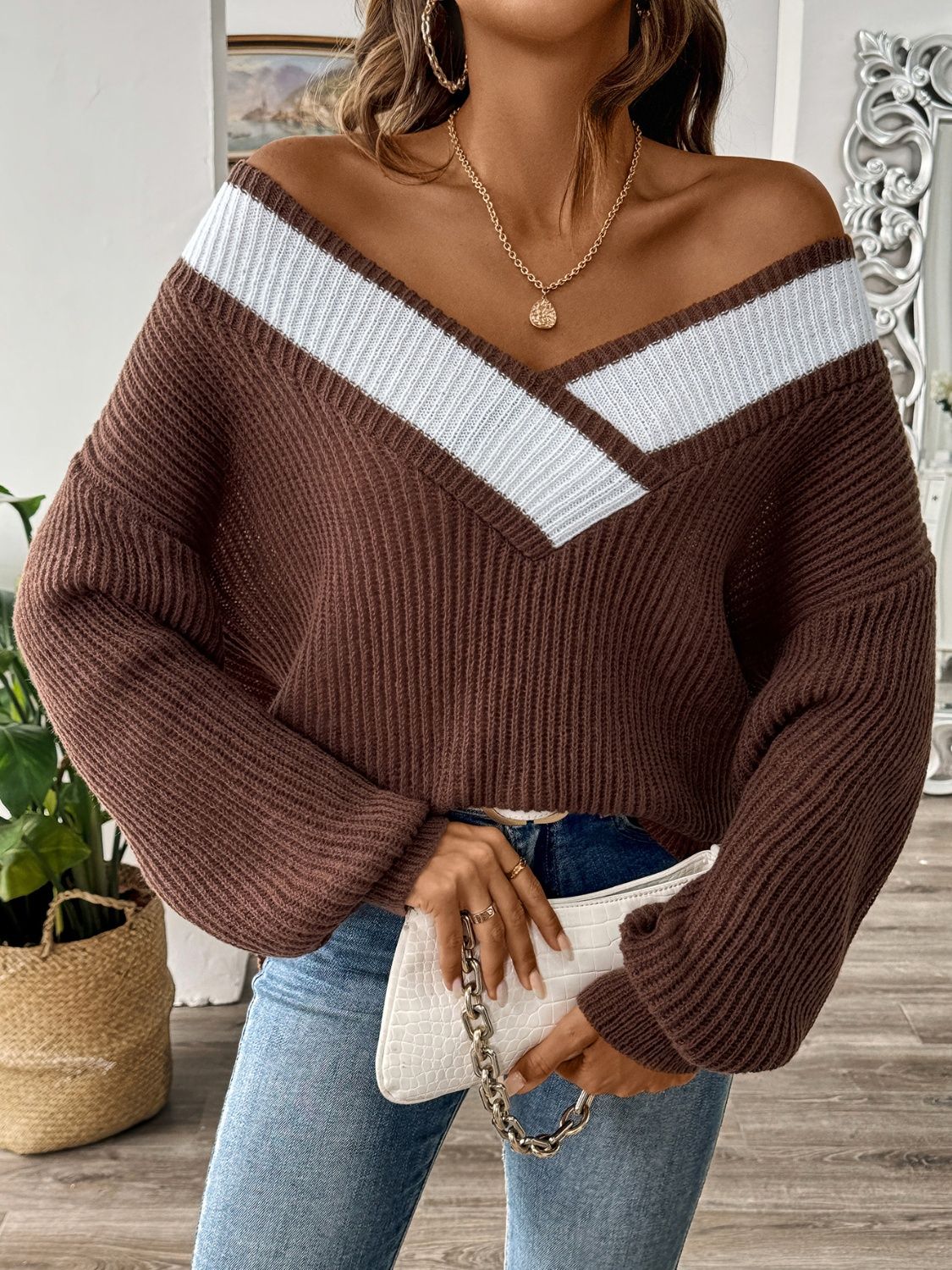 Amber Dropped Shoulder Sweater