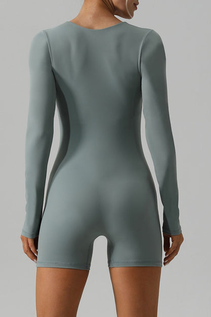 Fable Essentials Let's get Active Long Sleeve Active Romper