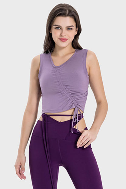 Active Luxe Ruched Tank