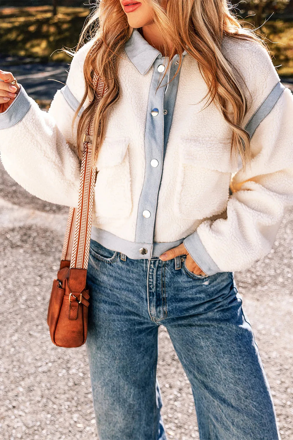 Heather Chic Blue & White Cozy Jacket