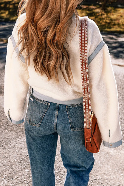 Heather Chic Blue & White Cozy Jacket