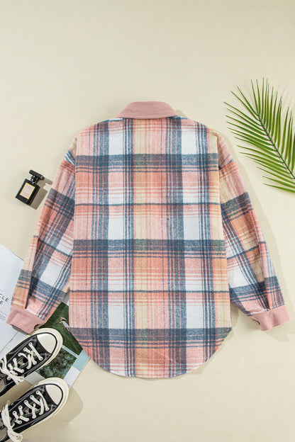 Bailey Plaid Button Up Long Sleeve Top