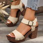 Fable and Fringe Stand Out Block Heel Sandals