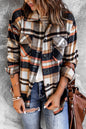 Fable & Fringe Plaid Button Up Overshirt