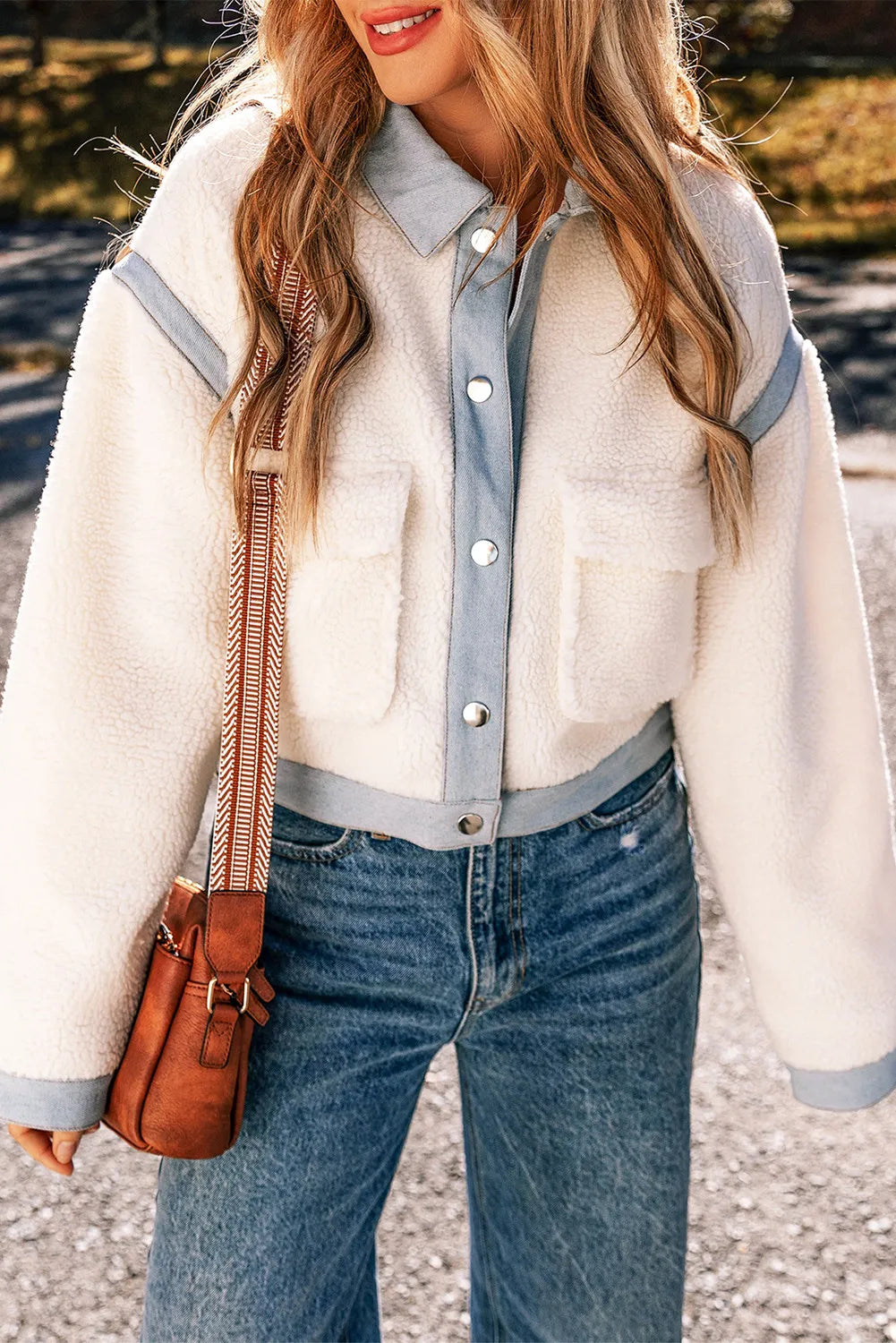 Heather Chic Blue & White Cozy Jacket