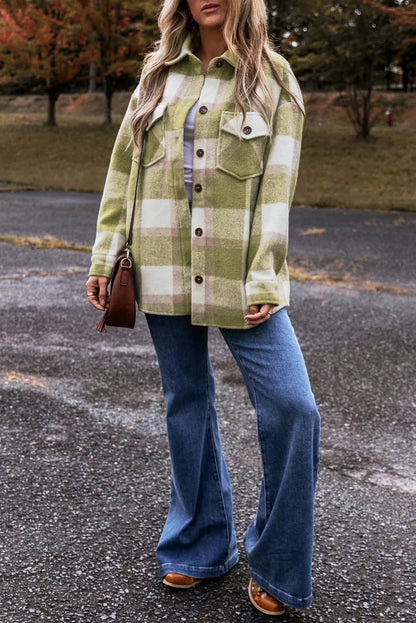 Fable & Fringe Cozy Enough Plaid Jacket