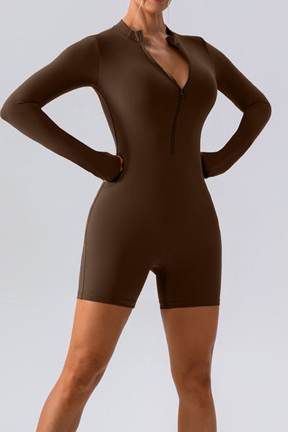 Celestial Glide Half-Zip Romper