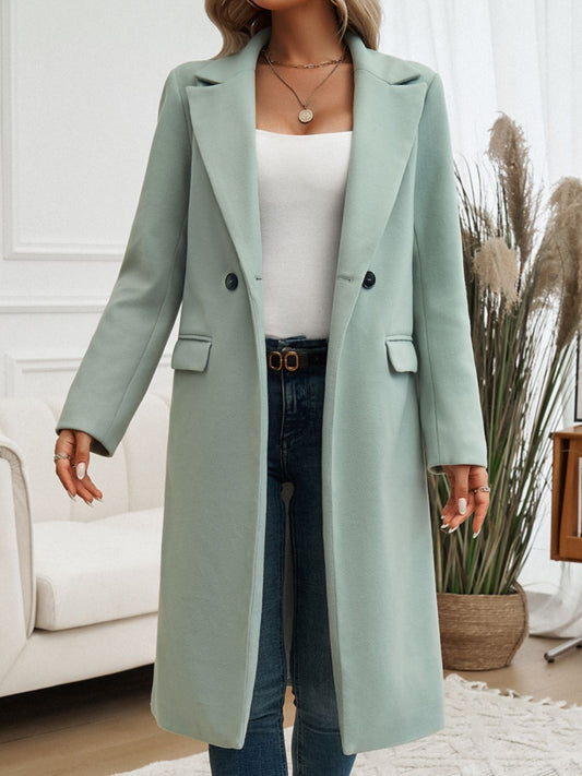 Crissy Collared Neck Trench Coat