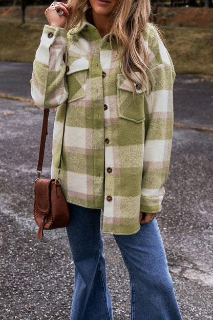 Fable & Fringe Cozy Enough Plaid Jacket