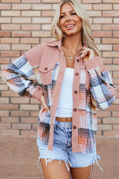 Bailey Plaid Button Up Long Sleeve Top