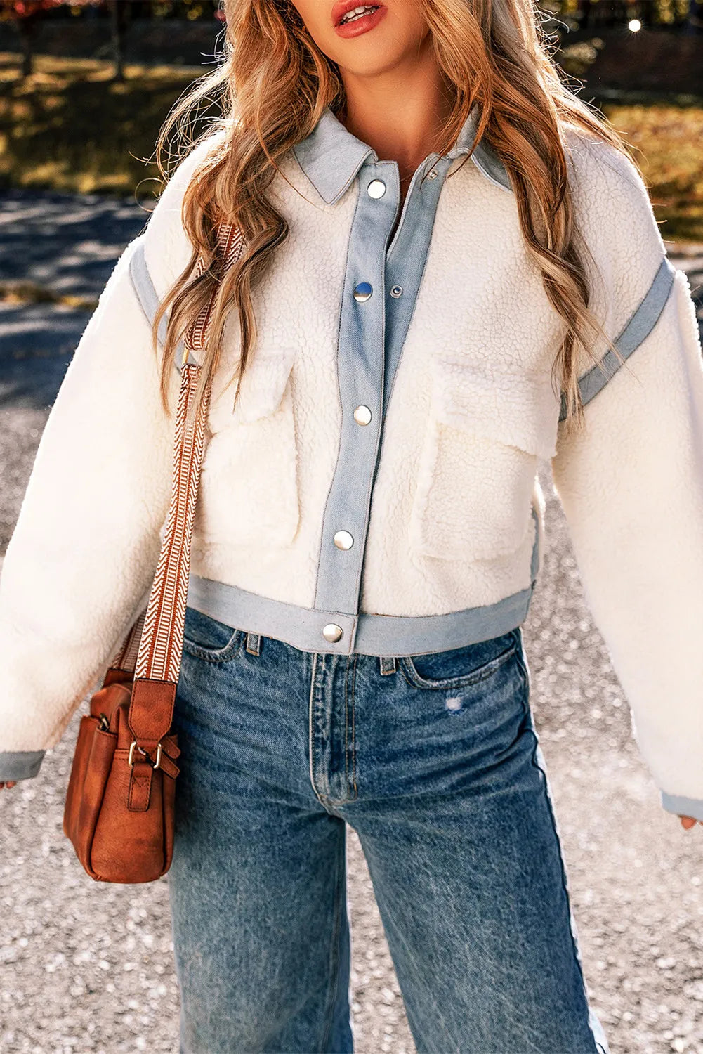 Heather Chic Blue & White Cozy Jacket