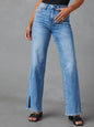 Fable & Fringe High Rise Slit Jeans