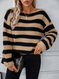 Fable & Fringe Chic Stripe Drop-Shoulder Sweater