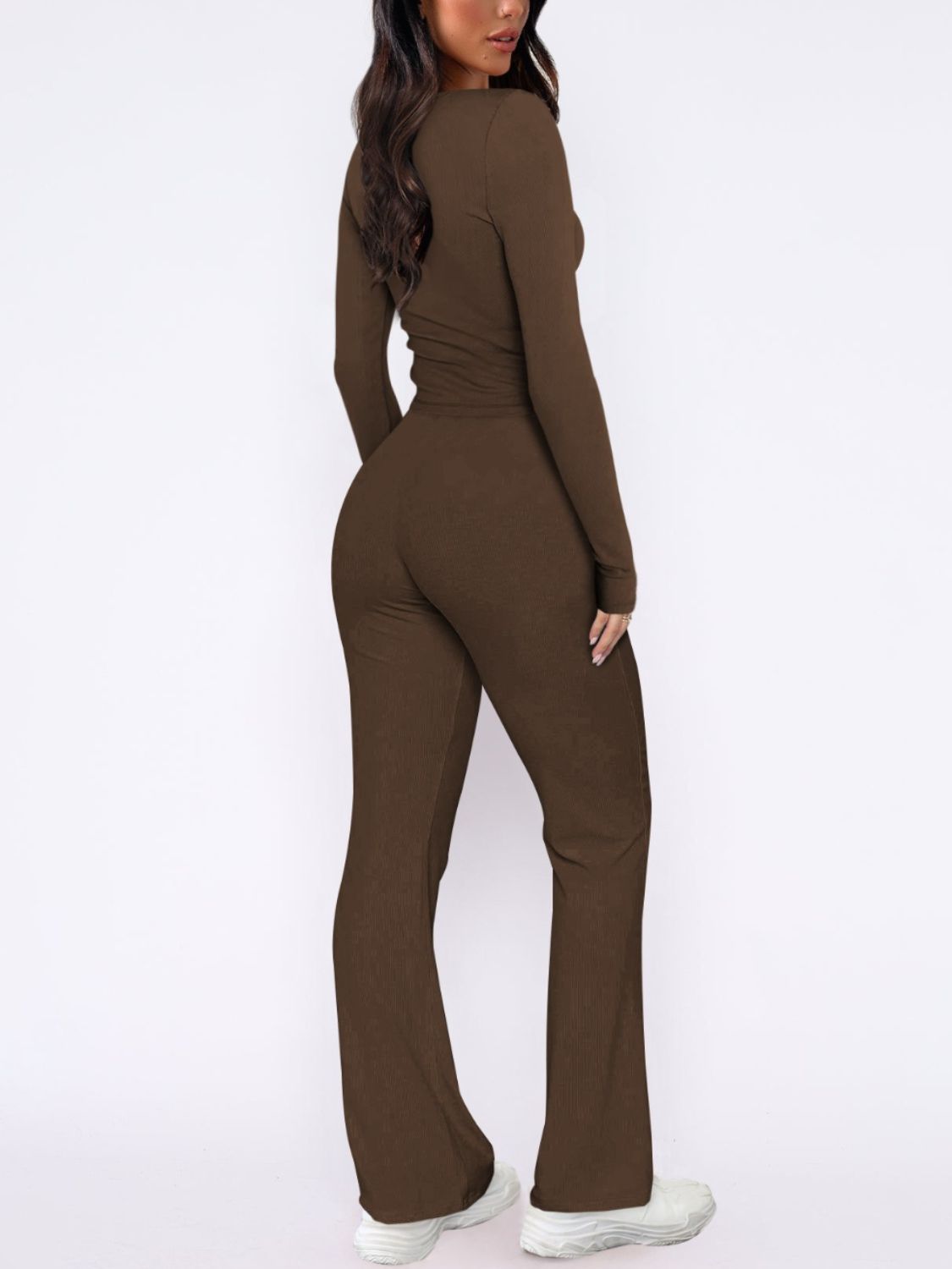 Fable Lounge Extra Cozy V-Neck Long Sleeve Top and Pants Set