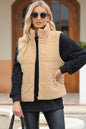 Shelby Pocketed Puffer Turtleneck Vest