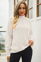 Angel Wings Cable-Knit Turtle Sweater