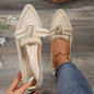 Fable & Fringe Bow Point Toe Loafers