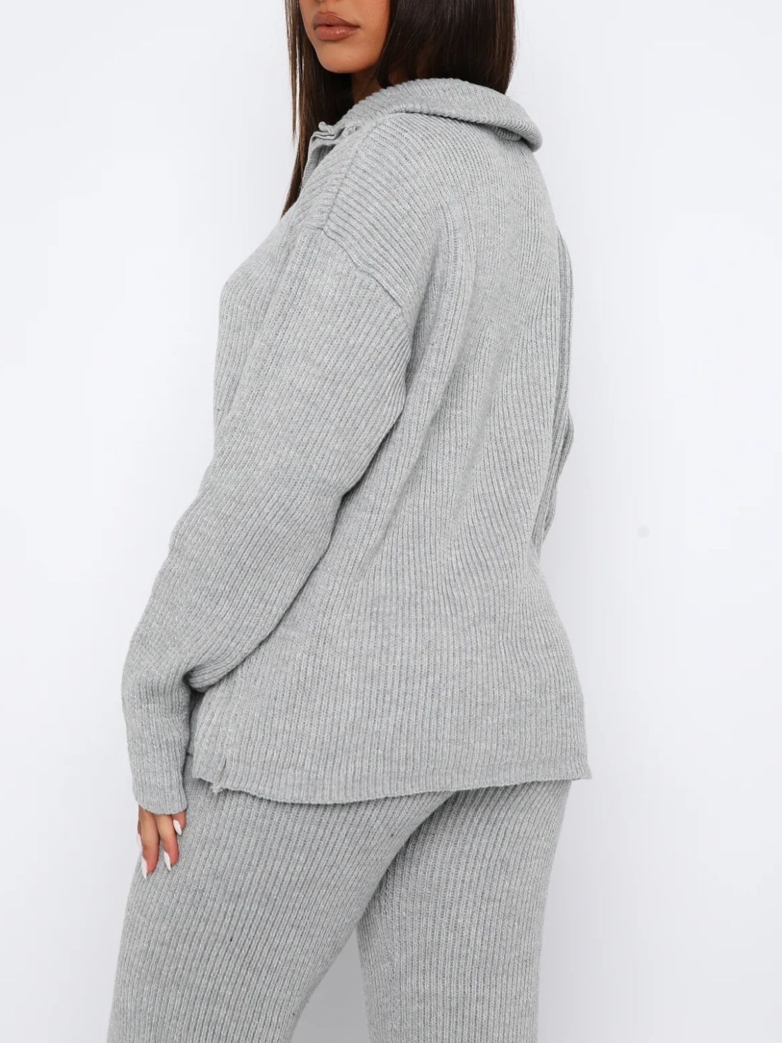 Fable Essentials Quarter Zip Long Sleeve Top and Pants Set