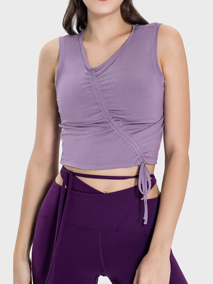 Active Luxe Ruched Tank