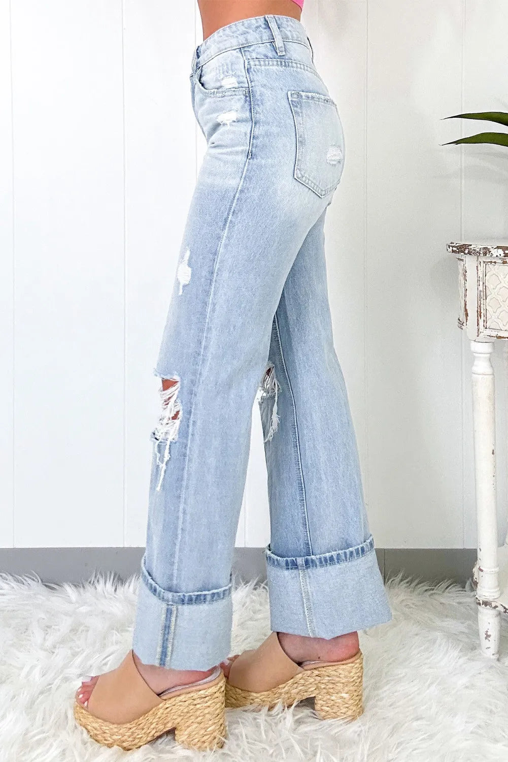 Urban Nomad Distressed High-Waist Jean