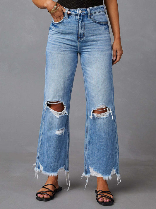 Thread bare Reverie Raw Hem Jeans